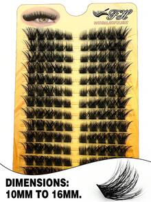 140 pares de pestañas postizas de imitación de visón gruesas, con forma de D, rizadas y esponjosas, con tamaños mixtos que van desde 8 a 16 mm, pestañas postizas ultra gruesas y voluminosas, extensiones de pestañas, pestañas postizas de maquillaje de calidad, pestañas postizas trenzadas, pestañas postizas individuales para DIY. - C - Ver 7
