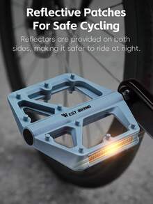 WEST BIKING 1对宽尼龙自行车脚踏 双DU密封轴承 防滑反光 通用 山地公路自行车 多种颜色可选 - 彩色 - 查看 8