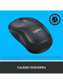 Chuột không dây Logitech M220 Silent, tần số 2.4 GHz với đầu thu USB, độ phân giải quang học 1000 DPI, thời lượng pin 18 tháng, sử dụng được cả hai tay, tương thích với PC, Mac và Laptop. - Xem 7