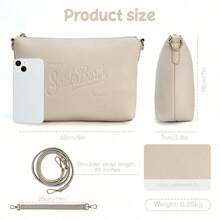 Mc2 Bag - St. Barth Bag, Niche Design, Fashionable Women's Shoulder Bag, Crossbody Bag, Large Capacity, Storage Space, Cosmetic Bag, Handbag. - 黑色 - 查看 4