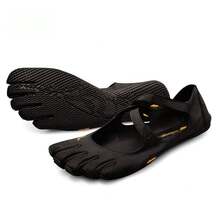 Luxury Professional Five-Toe Yoga Shoes, Women's Adjustable Strap Pilates Footwear, Barefoot Non-Slip Fitness Training Shoes - 黑色 - 查看 11