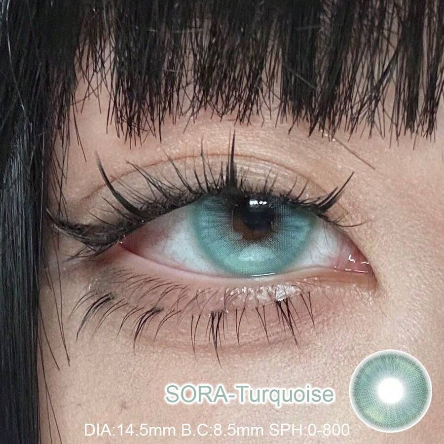 JeweLens 1对ISORA美瞳(化妆用) - 薄荷綠 - 查看 1