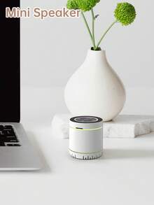 Loa mini không dây di động dùng pin Lithium, đèn LED nhấp nháy, có chức năng thở. - trắng - Xem 12