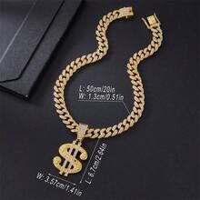 Zinc Alloy Pet Necklace, Sturdy, Classic Hip-Hop Cuban Chain With Rhinestones, Adjustable Pet Collar Comfortable And Versatile, Suitable For Cats And Dogs All Seasons - Multicolor - View 5