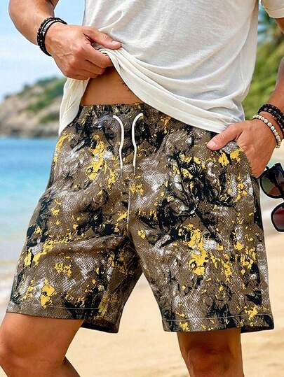 Men's Camouflage Shorts, Casual Daily Wear, Commuting, Beach Holiday