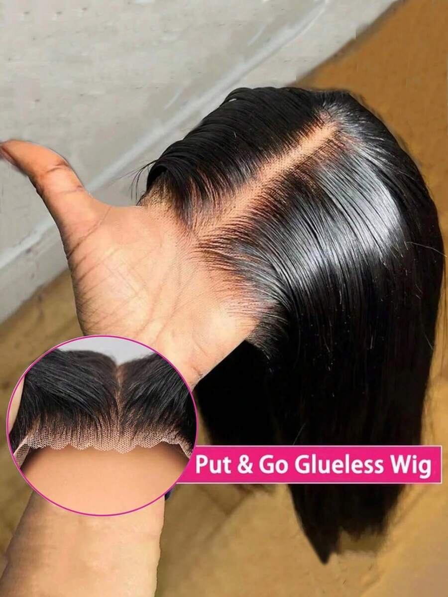 5x5 Lace Front Wig, 150% Density, Brazilian Virgin Hair, Transparent Lace, No Glue
