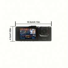 Cámara de salpicadero para automóvil con doble lente GYIOEUPT, cámara frontal 1080P y trasera 480P incorporada, pantalla IPS de 2 pulgadas, visión nocturna infrarroja, gran angular, DVR universal para automóvil - A - Ver 5