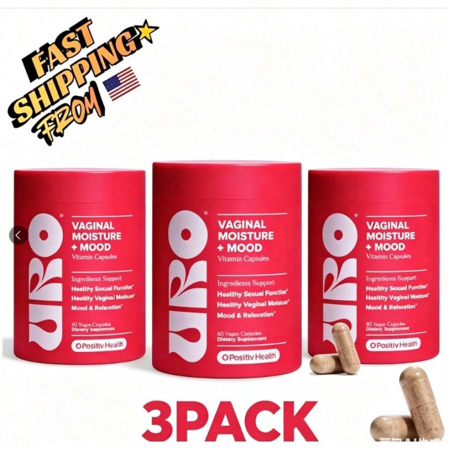 URO Vaginal Moisture & Mood Capsule - 1 Bottle - đóng gói - Xem 1