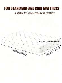 1pc Baby Crib Fitted Sheet Star Heart Print Soft Breathable Nursery Bedding Fits Standard Crib Mattress For Baby Boys Girls Newborn Toddler - Multicolor - View 2