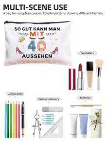 40th Birthday Gift Set For Women, Makeup Bag - Multicolor - View 7