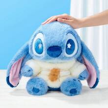 Miniso 名创优品迪士尼史迪奇可爱坐姿软毛绒玩具，粉丝专属 - 淺藍色 - 查看 3