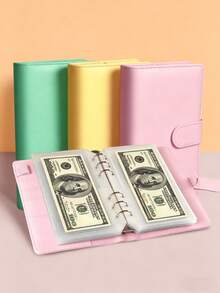 Budget Binder With Cash Envelopes, 12 A6 Zipper Pouches, Budget Planner Notebook For Managing Budget And Savings - Multicolor - View 1