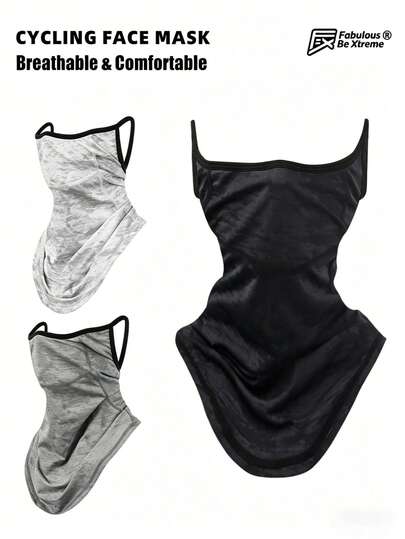 Fabulous Be Xtreme Khẩu trang mùa hè dành cho đạp xe, chất liệu lụa băng co giãn cao, thoáng mát, chống bụi và chống nắng, thích hợp cho chạy bộ ngoài trời, đi bộ đường dài, leo núi, có thể sử dụng cùng mũ bảo hiểm.