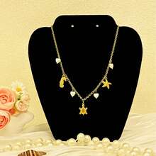 Dây chuyền mặt hình vỏ sò, sao biển, chữ cái, mặt dây chuyền cá nhân hóa, trang sức chủ đề lướt sóng mùa hè, quà tặng trang sức phong cách Bohemian. - Nhiều màu - Xem 23