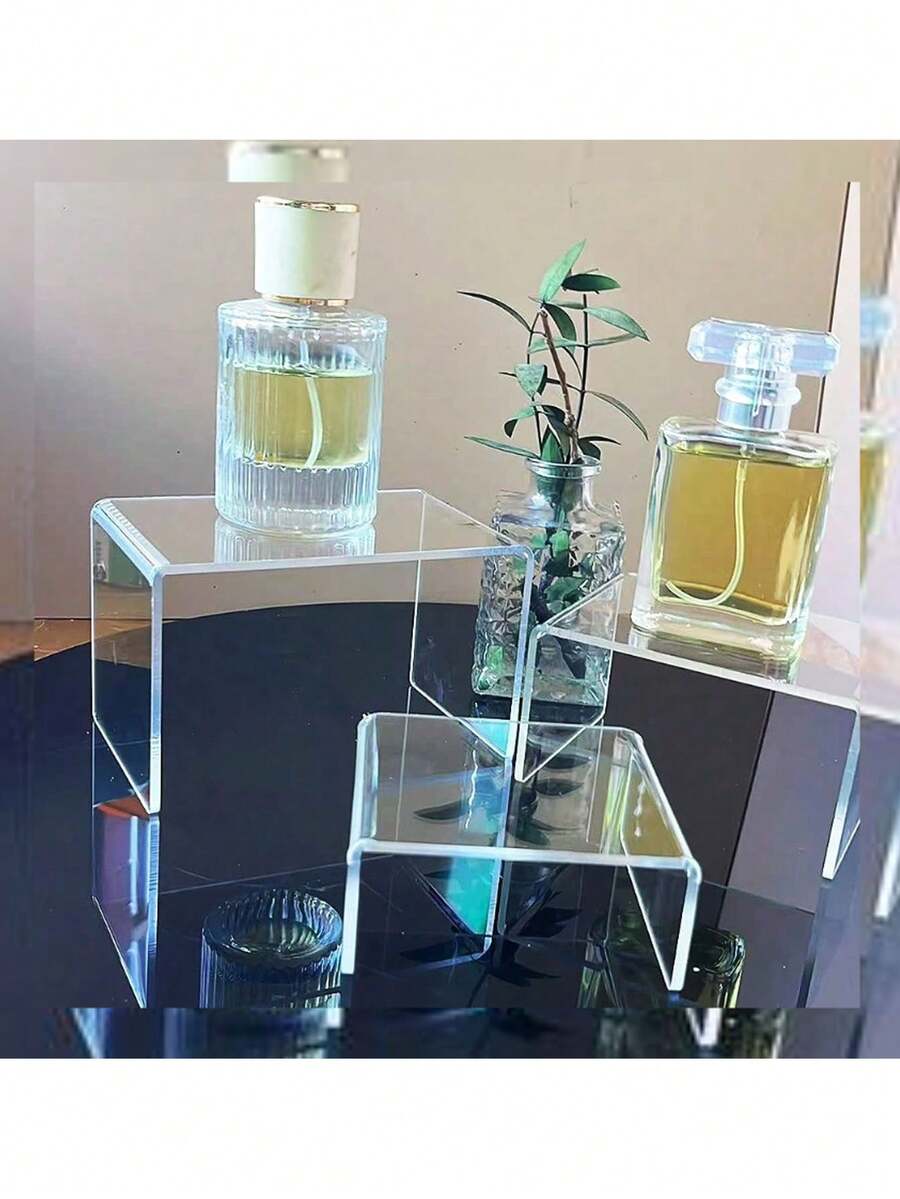 3/5件装亚克力展示架,亚克力增高架,透明展示架,适用于货架、甜点、纸杯蛋糕、糖果、食品、桌面收藏品、产品展示架、小雕像、珠宝展示柜、多功能蛋糕展示架、婚礼用品、纸杯蛋糕增高架、香水架,是收藏品、甜点、小型雕像展示和桌面收纳的理想之选。 - 無色 - 查看 1