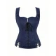 23135 Blue Tie-waist Vest