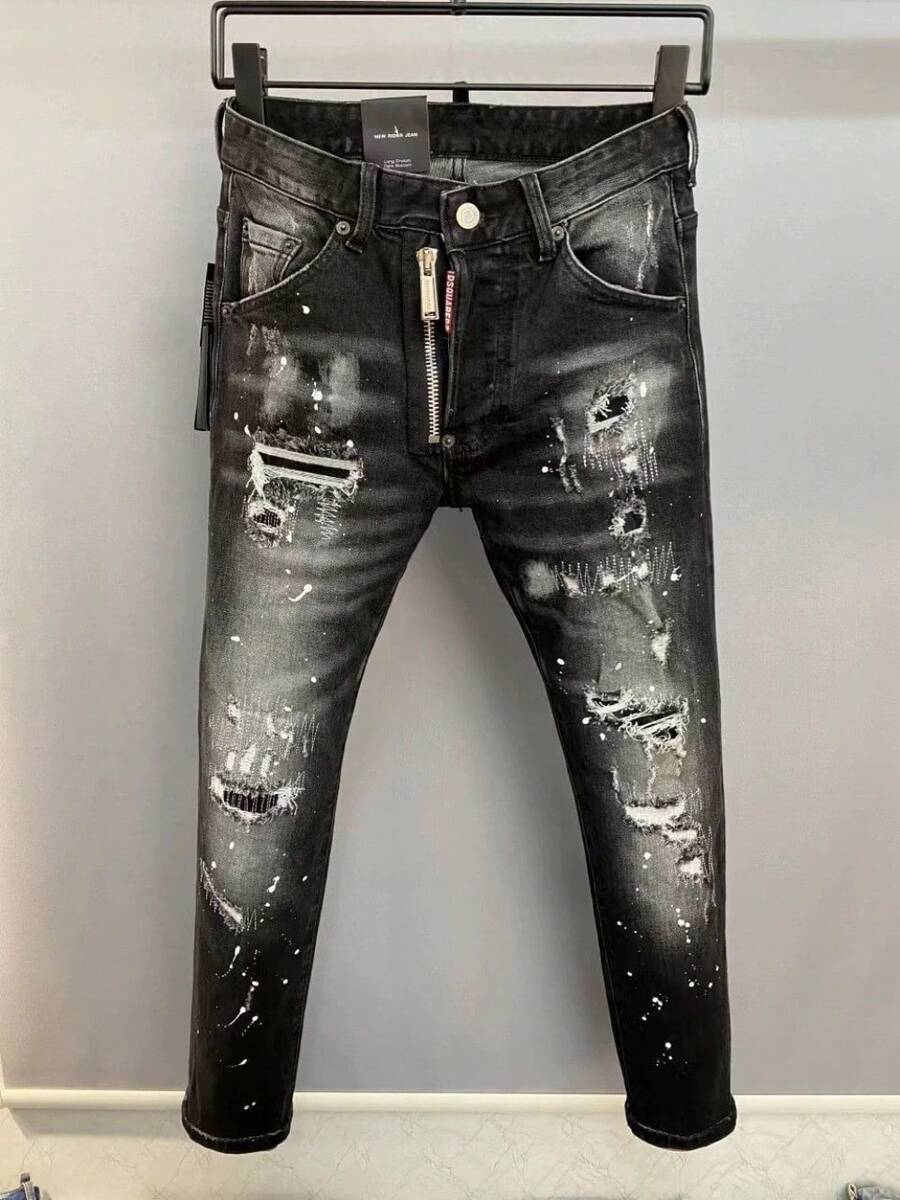 Men Jeans - Dark Grey - View 1