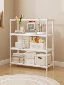 1 pieza Estantería de almacenamiento de 3-7 niveles, estantería de libros para el hogar, estantería de varios niveles de pie simple para niños, estantería de almacenamiento de arte de hierro multifuncional, estantería de almacenamiento para la sala de estar - Multicolor - Ver 20