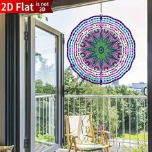 1 chiếc chuông gió treo hình Mandala Mắt Quỷ, chuông gió ngoài trời, đồ trang trí nhà cửa, đồ trang trí điêu khắc gió 2D, trang trí sân vườn, quà tặng Lễ Tạ ơn và Giáng sinh (Không bao gồm mặt dây chuyền) - nhiều màu - Xem 3