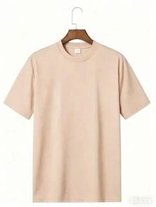 Cotton Double-Sided Printed, Anti Social Club Printed T-Shirt, Suitable For Daily Wear, Casual Summer Wear, Slightly Elastic, Breathable, Outdoor Holiday Sports, Gift T-Shirt, Holiday Gift, Perfect Gift. - 杏色2 - 查看 2