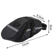 2PCS NEW Bike Seat Waterproof Bags Bicycle Storage Saddle Bag Cycling Rear Pouch - Black - View 9