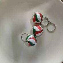 1 pieza Llavero de voleibol, colgante, premio de competición, regalo de negocios, recuerdo personalizado de voleibol - Ver 3