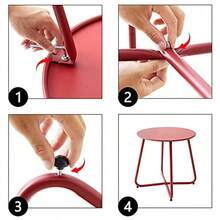 Patio Bar Tables - Red - View 7