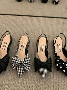 Women Flats - Polka Dots - View 3