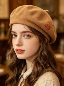 Parfait pour le shopping, les voyages, les rendez-vous, la prise de photos, la marche, les sorties entre amis et les sorties quotidiennes avec ce béret élégant. - Multicolore - Voir 12