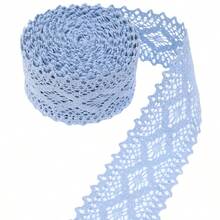 Dây ren 2 inch, thích hợp cho thêu, móc và may rèm cửa, chiều rộng 6,5cm. - 2 mã - Xem 5