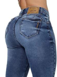 Women's Jeans That Shape, Lift, And Enhance The Buttocks SHOPLE A9 - Màu xanh lam - Xem 8