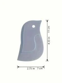 1/2pcs Penguin Shaped Silicone Scraper, Multifunctional Kitchen Cleaning Tool For Scraping Grease And Baking, Batteryless, Suitable For Cleaning Sink And Countertop Residue, Kitchen Scraper Tool, Soft Edge Scraper - Multicolor - View 10