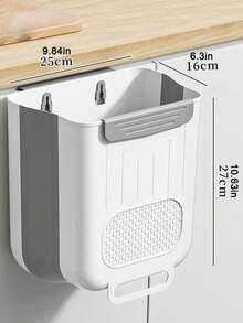 Space Saving Foldable Trash Can Portable, Multifunctional, Suitable For Kitchens, Cars, Bathrooms - Enhanced Decoration, Wall Mounted Or Cabinet Door Hanging Trash Cans - A - View 13