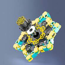 1/4/8件套可变形DIY旋转玩具，手指减压玩具，复活节篮子填充减压玩具，可用作手机支架，办公娱乐减压玩具，便携式礼物，男孩女孩生日礼物，学生课堂礼物，返校礼物，家庭互动小玩具，随机发货2种款式 - 彩色 - 查看 8