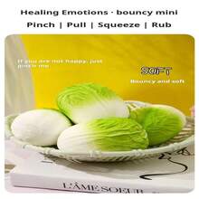 白菜造型减压工具，会发音乐的软绵绵泡沫玩具，有效释放压力 - 彩色 - 查看 4