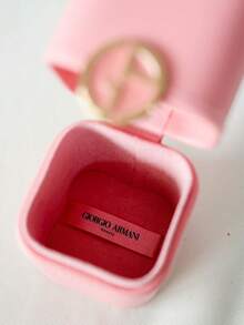 Giorgio Armani Armani Perfume Box, 10*6cm, Large Capacity Waterproof Portable, Durable Classic Design With Gold Logo, Cute Makeup Box Women's Gift, Suitable For Personal Use And Gifting - Pink - View 9