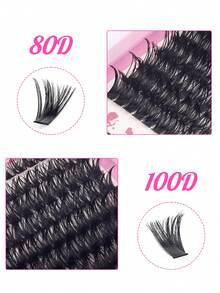 576pcs Individual Eyelashes Book Large Capacity Mixed Length Cluster Eyelashes For Beginner DIY At Home Eyelashes Extensions Set Lash Clusters, Eyelash Clusters, Individual Eyelashes, Lashes, Fake Lashes - View 6