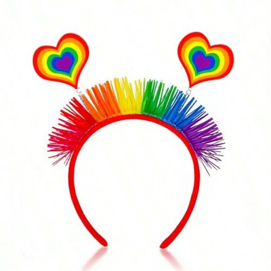 Yfstyle Rainbow Pride Headband Vibrant LGBTQ+ Celebration Accessory For Pride Parades Festivals And Everyday Supportive 1Pcs - 1pcs - View 1