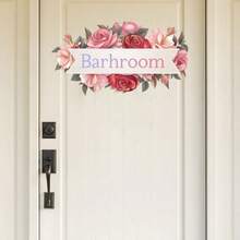 1pc English Floral Sticker, Home Wall Decor,Waterproof Decal Stickers,PVC Stickers,Easy To Paste And Remove,For Home Decoration,Bathroom Decoration,Room Stuff,Living Room Decor. - Multicolor - View 12