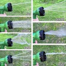 100Ft Garden Hose With 7-Function High Pressure Nozzle, Portable, No , Rust-Resistant, Lightweight Hose For Yard, Car Washing, Lawn, RV, Easy Storage - Multicolor - View 6