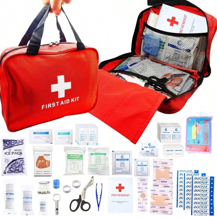 First Aid Kit Survival - Professional Waterproof Trauma Medical Kit For Emergency, Ideal For Home, Office, Car, Travel, Outdoor, Camping, Hiking - Portable Emergency Supplies Bag - View 1