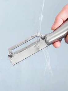 3pcs/Set, 2pcs/Set, 1pc Efficient Stainless Steel Vegetable Peeler - Ergonomic Handle, Rust-Resistant Potato Fruit Peeler, Suitable For Kitchen Cooking, Dishwasher , Kitchen Gadgets, Home Supplies, Vegetable Cutter, Kitchen Accessories - Silver - View 7