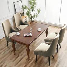 1/4/6件装菱形提花防水扶手椅套，现代纯色弹力餐椅套，适用于家庭、餐厅、酒店、客厅 - 彩色 - 查看 32