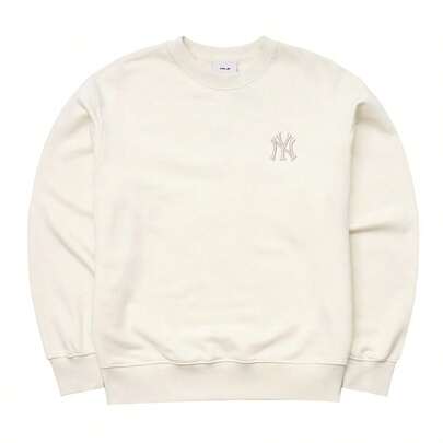 MLB Sudadera/Pullover minimalista y casual con monograma unisex, ropa deportiva cómoda 3AMTM0854-50CRS