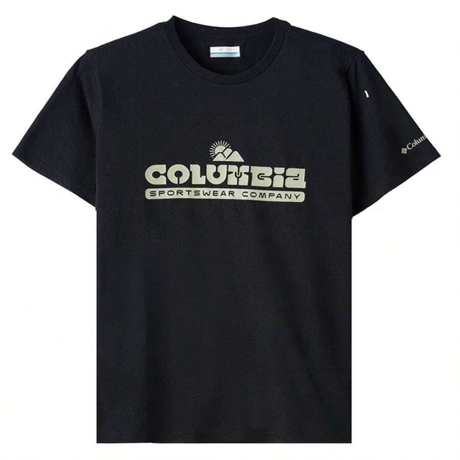 Columbia Men's CSC™ Seasonal Logo Tee, Casual Everyday Outdoor Sports Short Sleeve T-Shirt AE1363001 - Black - View 1