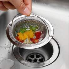 High Quality Durable Stainless Steel Woven Mesh Filter Set, Suitable For Kitchen Sink, Comes With Sturdy Metal Filter Basket And Handle, Designed Specifically To Catch Hair And Food Debris In Kitchen And Bathroom - Multicolor - View 5