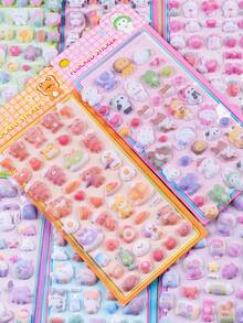 彩色 3D 環氧樹脂貼紙－可愛動物－防水、可重複使用、可重新定位、自黏式、高品質樹脂－適合裝飾智慧型手機、手機殼、筆記型電腦、桌面、平板電腦、文具、筆記本、日記本、計畫本、剪貼簿、馬克杯、水壺、冰箱、禮物包裝、DIY 裝飾 - 多色[款式/包裝隨機] - 查看 6