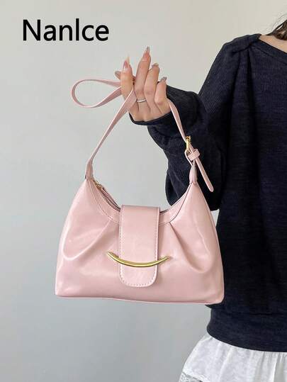 High-End Vintage Light Luxury Underarm Bag For Women, 2026 Early Spring New Style, Elegant And Versatile For Daily Wear, Single Shoulder Bag