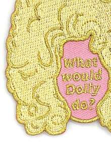 1pc What Would Dolly Do? Patch - Multicolor - View 4