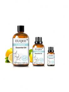 1 chai tinh dầu chanh EUQEE 10/30/100ml dùng cho máy khuếch tán, máy tạo độ ẩm, nến, làm xà phòng, chăm sóc da, giúp ngủ ngon, thanh lọc không khí, hương thơm lâu dài, quà tặng lý tưởng. - Chanh vàng - Xem 2